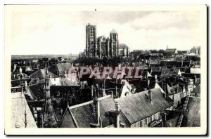 Old Postcard Bourges General view from the Jacques Coeur palace