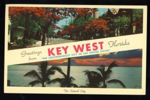 Classic Key West, Florida/FL Postcard, The Island City, Multi-View