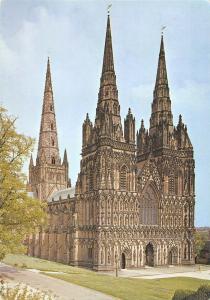 BR76105  lichfield cathedral the west front   uk