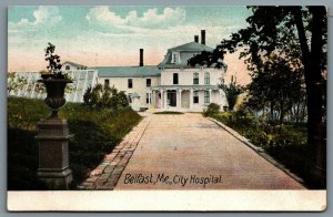 Postcard Belfast Maine c1907 City Hospital Waldo County