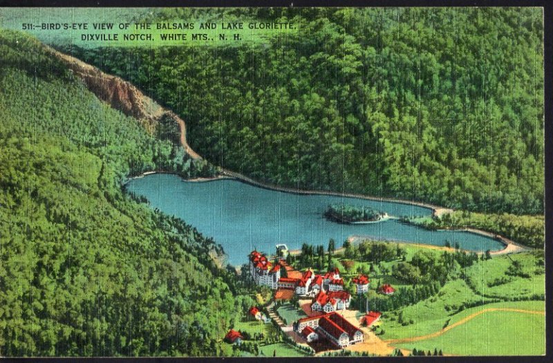 New Hampshire ~ The Balsams and Lake Gloriette Dixville Notch WHITE MTS LINEN