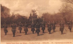 Eecloo Eeklo Belgium Notre Dame aux Epines Gymnastics Vintage Postcard AA68444