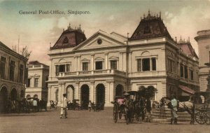 PC CPA SINGAPORE, GENERAL POST OFFICE, Vintage Postcard (b3081)
