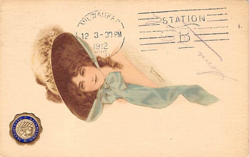 Artist J Knowles house Glamour Postal Used Unknown 