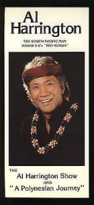 Al Harrington of Hawaii 5-0 Show Card/Brochure, Reef Towers, Honolulu, Hawaii/HI