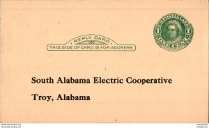 US Postal stationery 1c south alabama electric cooperative Troy