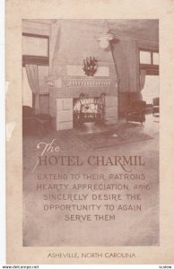 ASHEVILLE , North Carolina , 1900-10s ; Hotel Charmil