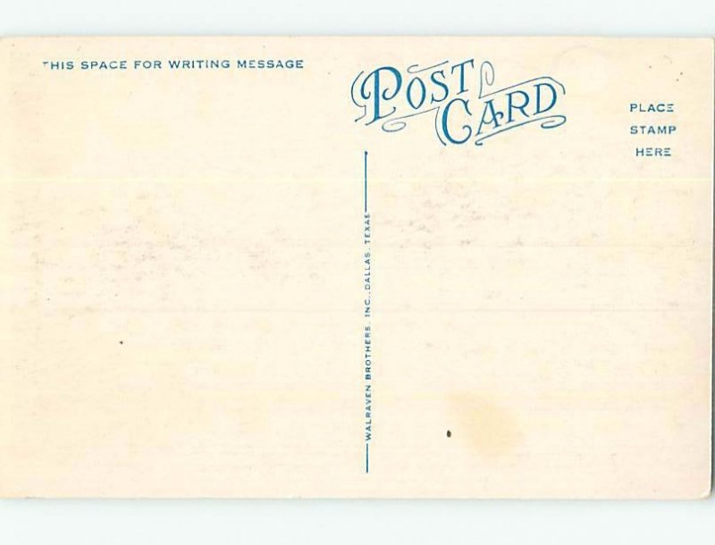 Unused Divided Back SCHOOL BUILDING Columbus Kansas KS J8421