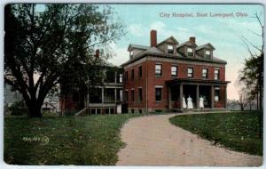 EAST LIVERPOOL, Ohio  OH    CITY HOSPITAL  ca 1910s  Columbiana County Postcard