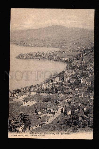 046060 SWITZERLAND Montreux vue generale Vintage PC