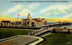 Ventnor City, New Jersey - The Municipal Pier - For Rest & Pleasure - 1940s