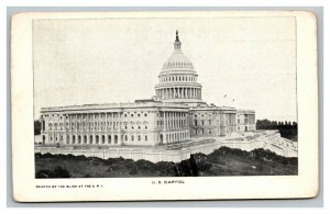 Vintage 1900's Private Mailing Card Panoramic View U.S. Capitol Washington DC