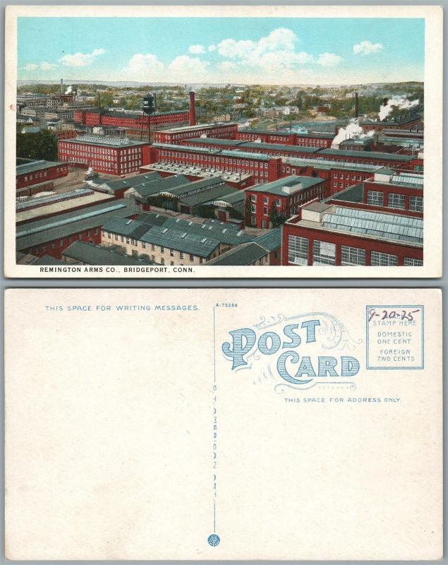 BRIDGEPORT CT REMINGTON ARMS CO.  ANTIQUE POSTCARD