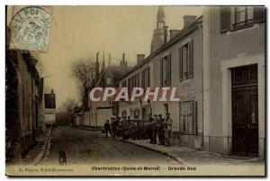 Old Postcard Chartrettes Grande Rue