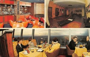 CALGARY, Alberta Canada   HUSKY TOWER LOUNGE~Interior Views  ROADSIDE  Postcard