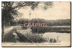 Postcard Abbey De La Grande Trappe L & # 39Etang De Chaumont