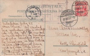 WENGERNALP mit EIGERE und MONCH SWITZERLAND 1907 POSTCARD