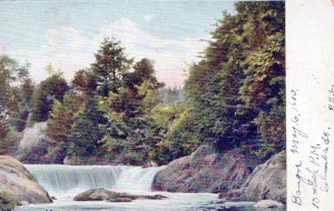 VINTAGE POSTCARD ON THE KENDUSKEAN NEAR LOVERS LANE AT BANGOR MAINE MAILED 1910