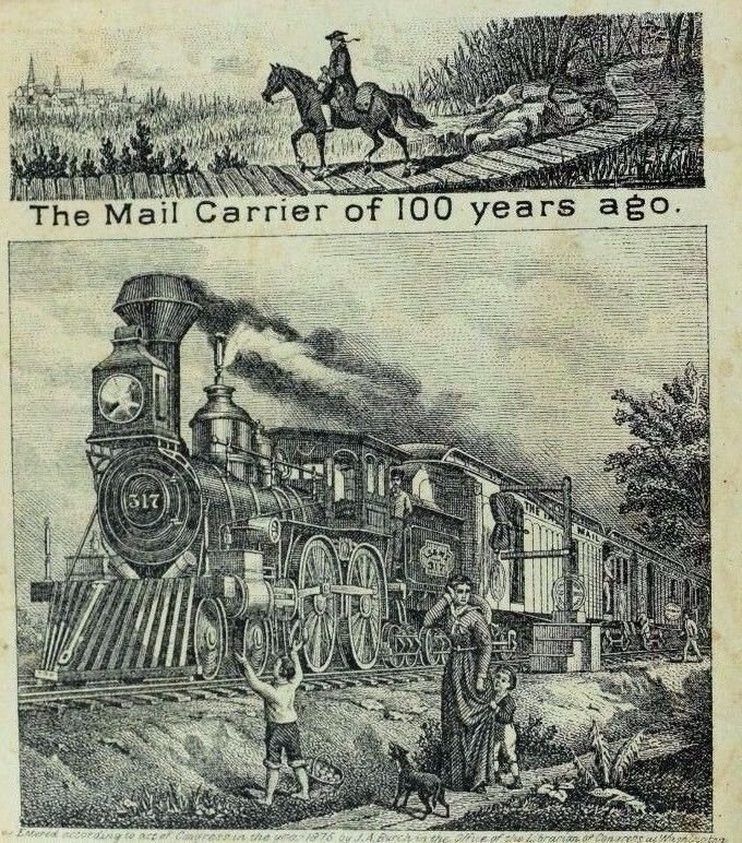 Lake Shore & Mich. Southern RY. 1876 Expo. World's Fair Washington & Grant P62