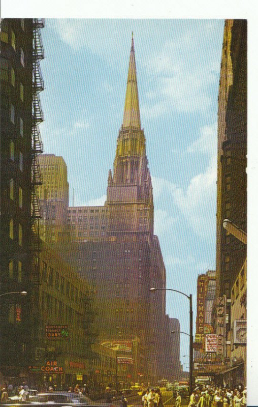 America Postcard - Chicago Temple Bldg - Chicago - Illinois - Ref 18387A