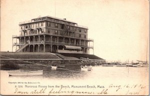 Norcross House from the Beach, Monument Beach MA c1906 Vintage Postcard S44
