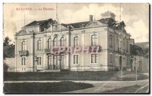 Old Postcard Mayenne The Theater