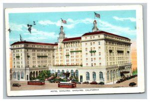 Vintage Linen Advertisement Postcard Hotel Oakland California POSTED