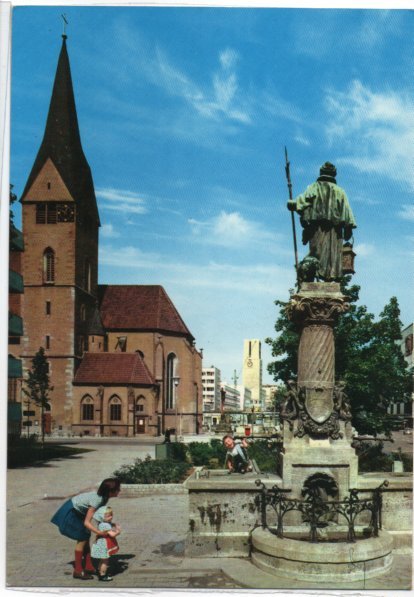 Post Card Stuttgart Germany   Leonhardskirche