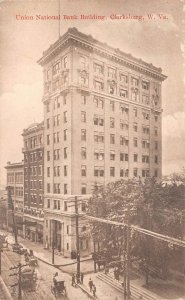 UNION NATIONAL BANK BUILDING CLARKSBURG WEST VIRGINIA POSTCARD 1917