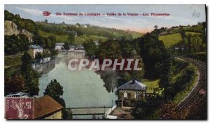Old Postcard Limoges Vallee surroundings of the Vienna To Paquerettes
