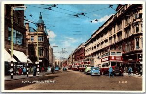 Royal Avenue Belfast Ireland Street View Buildings Shopping District Postcard