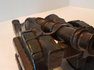 Vintage Wood and Metal Decorative Cannon for Display Non Working