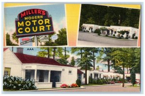 c1940 Miller's Modern Motor Court South Washington Alexandria Virginia Postcard