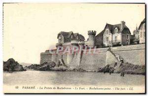 Old Postcard Parame La Pointe de Rochebonne Fort