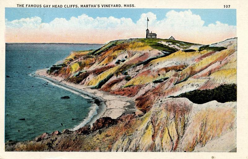 MA - Martha's Vineyard Island. Gay Head Cliffs and Lighthouse