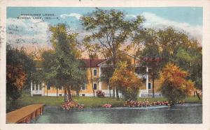 Winona Lake Indiana 1932 Postcard Kosciusko Lodge