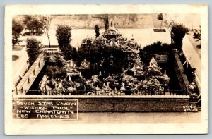 RPPC  Seven Star Cavern  New Chinatown  Los Angeles California   Postcard