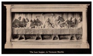 Vermont Marble Co.  The Last Supper carved in Marble