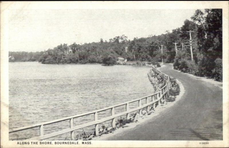 Bournedale Cape Cod MA Along the Shore c1920 Postcard