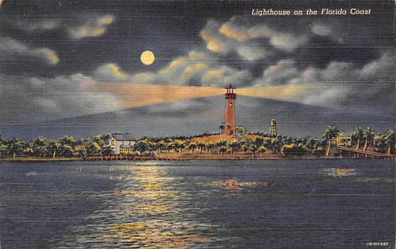 Lighthouse on the Coast Night Scene Misc FL