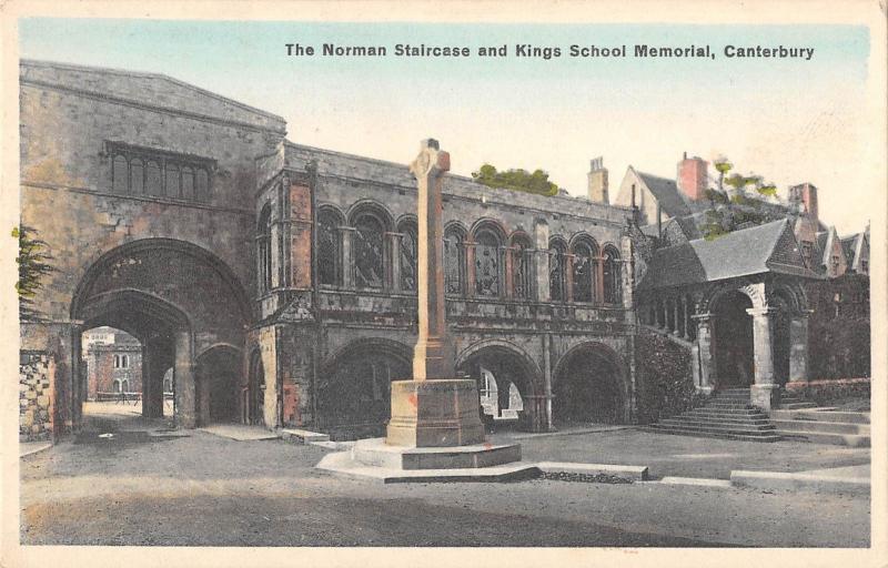 BR80112 the norman staircase and kings school memorial canterbury  uk