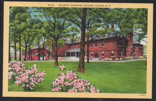 North Carolina colour Atlantic Christian College, Wilson, N.C unused