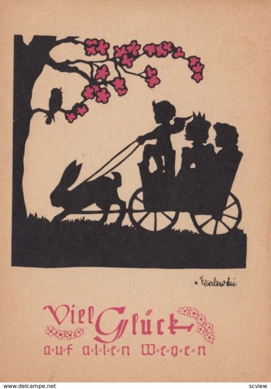 Silhouette ; Rabbit Pulled Cart , 20-30s