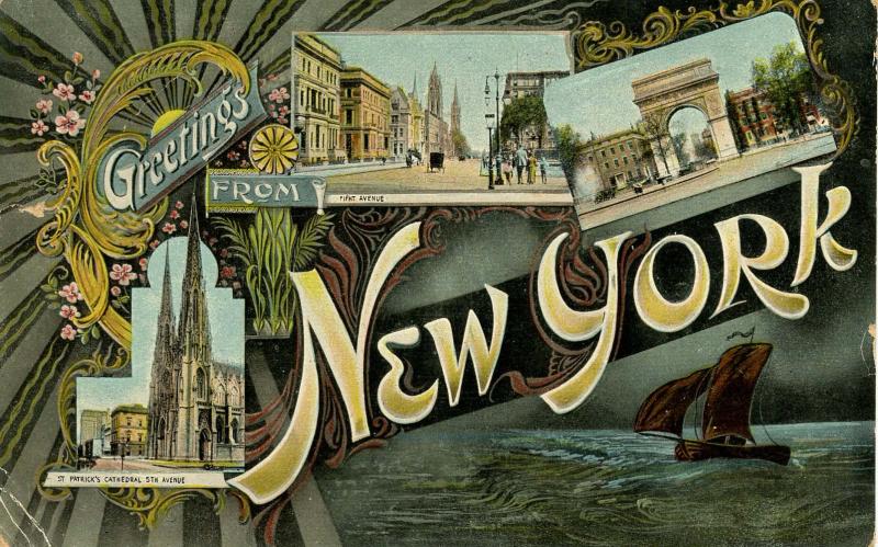 NY - Large Letter: Greetings from New York