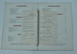 Vintage 1961 Kunstlerhaus Restaurant Menu in Munich, Germany