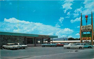 Postcard New Mexico Socorro El Camino restaurant 1960s autos Petley 23-10505