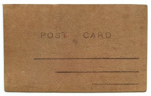 Postcard I'm Thinking Of You Man Smoking Pipe Vintage Leather Card 