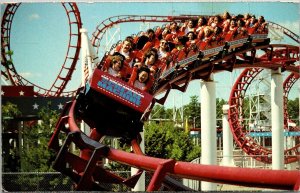 Scream Machine Roller Coaster, Six Flags Great Adventure Jackson NJ Postcard V53