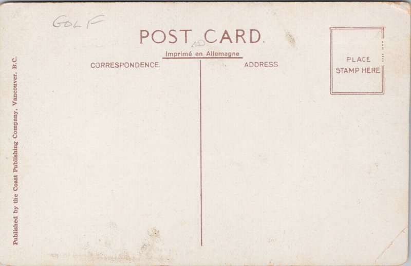 Vancouver BC Capilano Golf Course & Crown Mountain Unused Postcard E94 *as is