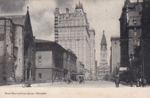 PHILADELPHIA, Pennsylvania, 1901-1907; Broad Street North From Spruce